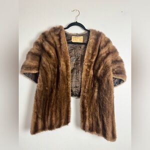 Authentic Vintage Mink Fur Stole